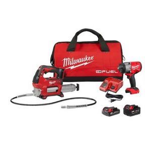 M18 FUEL 1/2&quot; HTIW w/ Friction Ring &amp; Grease Gun Combo Kit
