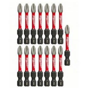 SHOCKWAVE 2&quot; POWER BIT PHILLIPS #2 CONTRACTOR PK (15)