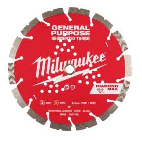 9&quot; DIAMOND MAX Segmented Turbo  General Purpose Blade