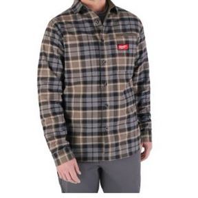 GRIDIRON Flannel Shirt Gray 2X