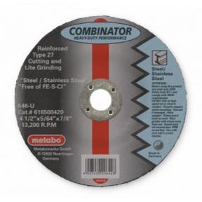 4-1/2&quot;x5/64&quot;x7/8&quot; A46U T27 Combinator Cut/Grind Wheel(25)