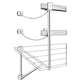 CARPENTER WALL BRACKET POST