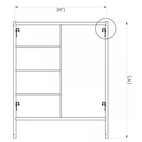 5&#39;W X 6&#39;4&quot;H WALK THRU FRAME