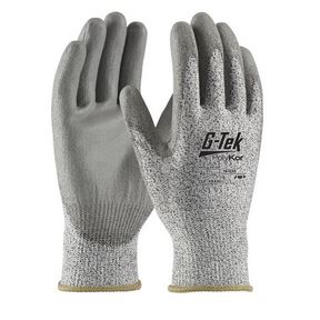 LARGE G-TEK POLYKOR BLENDED  GLOVE POLYURETHANE COATED GRIP