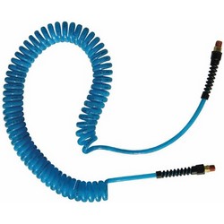 1/4&quot;X25&#39; FLEXEEL COIL HOSE w/STRAIN-RELIEF 1/4&quot;MPT 
