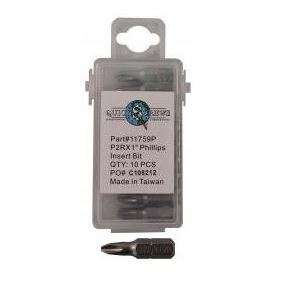 #2x1&quot; PH REDUCED DRIVE INSERT BIT (10/PK)