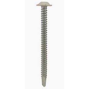 #10x2-1/2&quot; SQ RWH SELF-DRIL ZP WHITE HEAD(5C) 