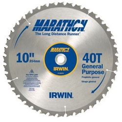10&quot; 40T MARATHON TABLE/MITER CIRC SAW BLADE(CARDED)