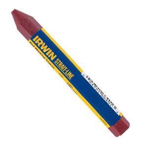 4-1/2&quot; RED LUMBER CRAYON  (12/PK)