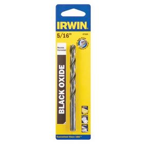 5/16&quot; Black Oxide HSS Straight Shank Jobber-Length Drill Bit