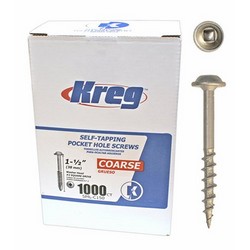 #8x1-1/2&quot; KREG WASHER-HD CRS T17 POCKET-HOLE SCREW(1M/PK)