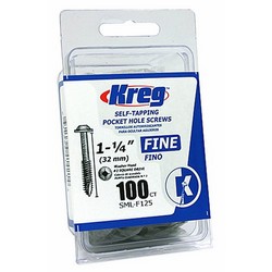 #7x1-1/4&quot; KREG WASHER-HD FINE POCKET SCREW SCREW(1C/PK)