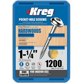 #7x1-1/4&quot; KREG MAXI-LOC FINE SCREW(1200/PK)
