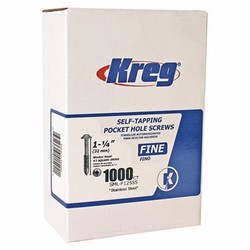 #7x1-1/4&quot; Kreg 305SS Pocket Screws Fine Washer-Head 100ct