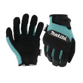 MEDIUM 100% GENUINE LEATHER  PALM TEAL PERFORMANCE GLOVES