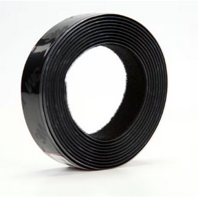 1X10FT Hook/Loop Fastener  Black 1 Strip/Bag 8 Bags/Case