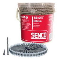 #8x2-1/2&quot; SQ T17 COMPOSITE DECK GRAY(8C) 6/CS