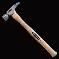 18&quot; 14 Oz. Titanium Smooth  Face Straight Hickory Grip