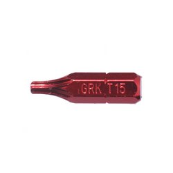 T15 1&quot;GRK RED TORX BIT CARDED (2/PK)