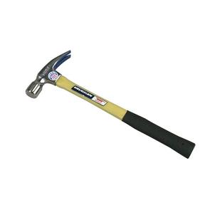 16OZ SMOOTH FACE CLAW HAMMER w/FIBERGLASS HANDLE