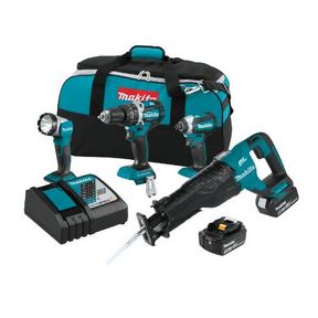 18V LXT Lithium-Ion Brushless Cordless 4 Pc Combo Kit(5.0Ah)