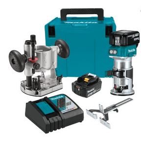 18V Li-Ion Compact Router Kit Fixed Base var spd(5.0Ah)