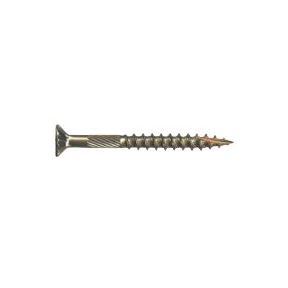 #8x1-1/2&quot; GOLD ZINC STAR FLAT HEAD LAG SCREW (6.5M)
