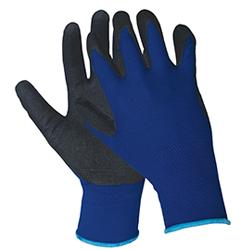 N200 BLUE NITRILE CTD. GLOVE MED. SANDY FINISH (12/BX)