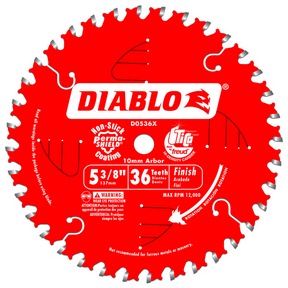 5-3/8&quot; 36T ATB 10mm Trim Saw Blade