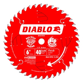 6&quot; 40T ATB 1/2&quot; Trim Saw Blade