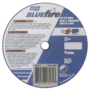 3 x 1/16 x 3/8 BlueFire  RightCut Reinforced Type 01 