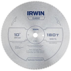 10&quot; 180T STEEL CIRCULAR SAW  BLADE TRIM FINISH
