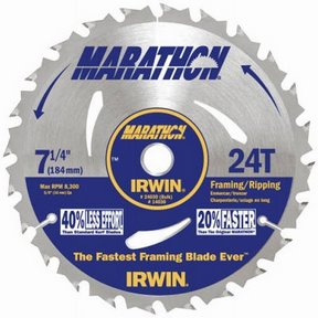 7-1/4&quot;x5/8&quot; 24T Marathon  Circular Saw Blade