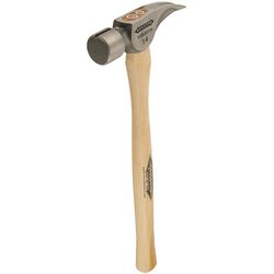 18&quot; 14 Oz. Titanium Milled  Face Straight Hickory Grip